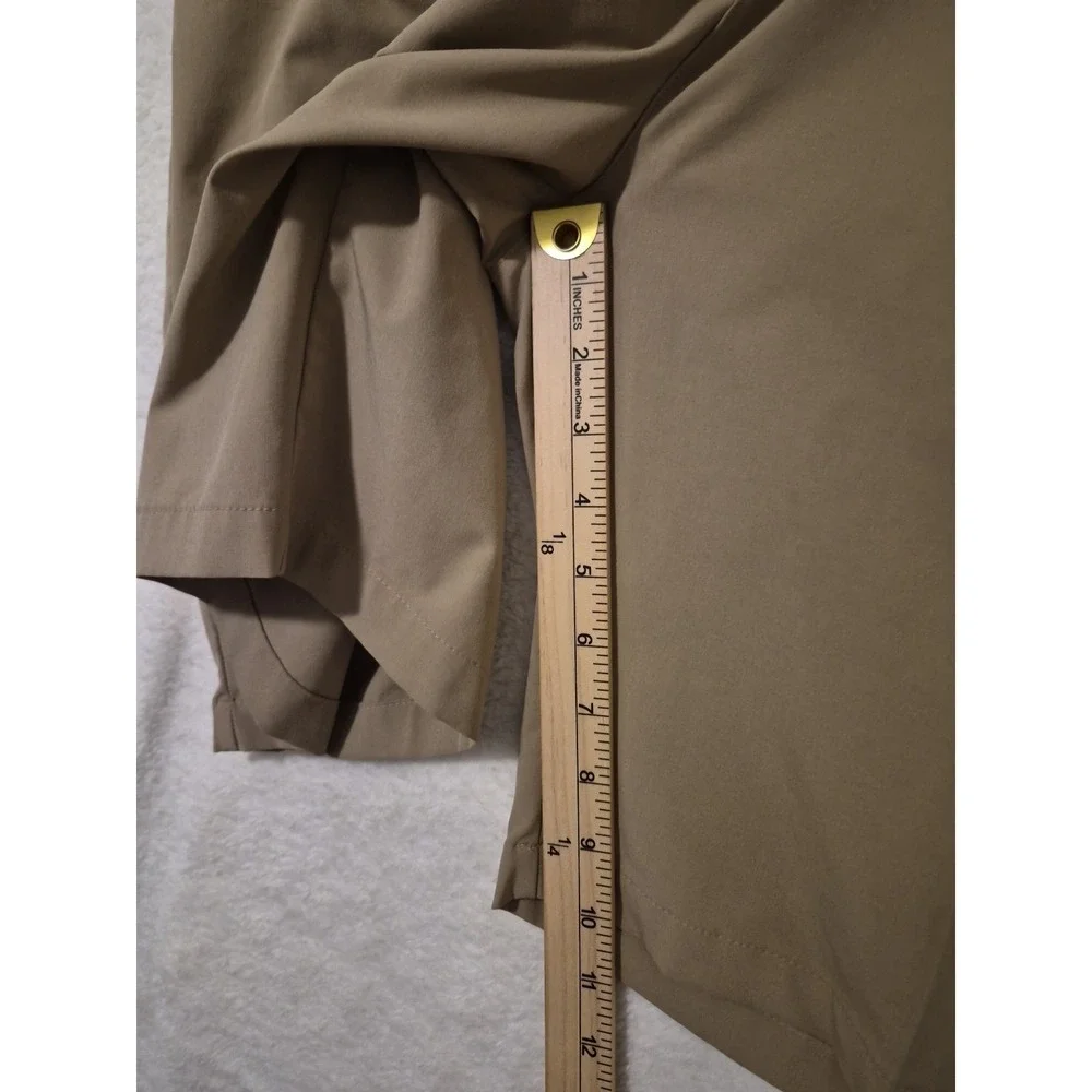 Adidas Prime Green Chino Golf Shorts‎ Men's Size 36 Beige Khaki Stretch Fit